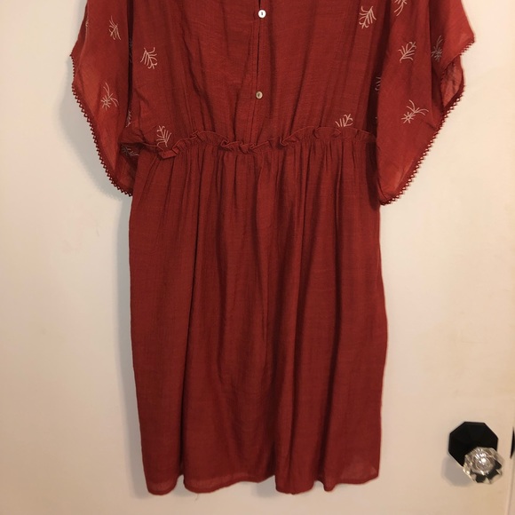 Burnt Orange Francesca’s Dress - Picture 2 of 2